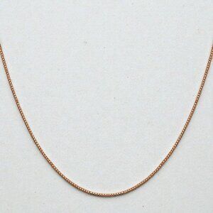 0.80 mm 18" Box Chain in 14kt Rose Gold